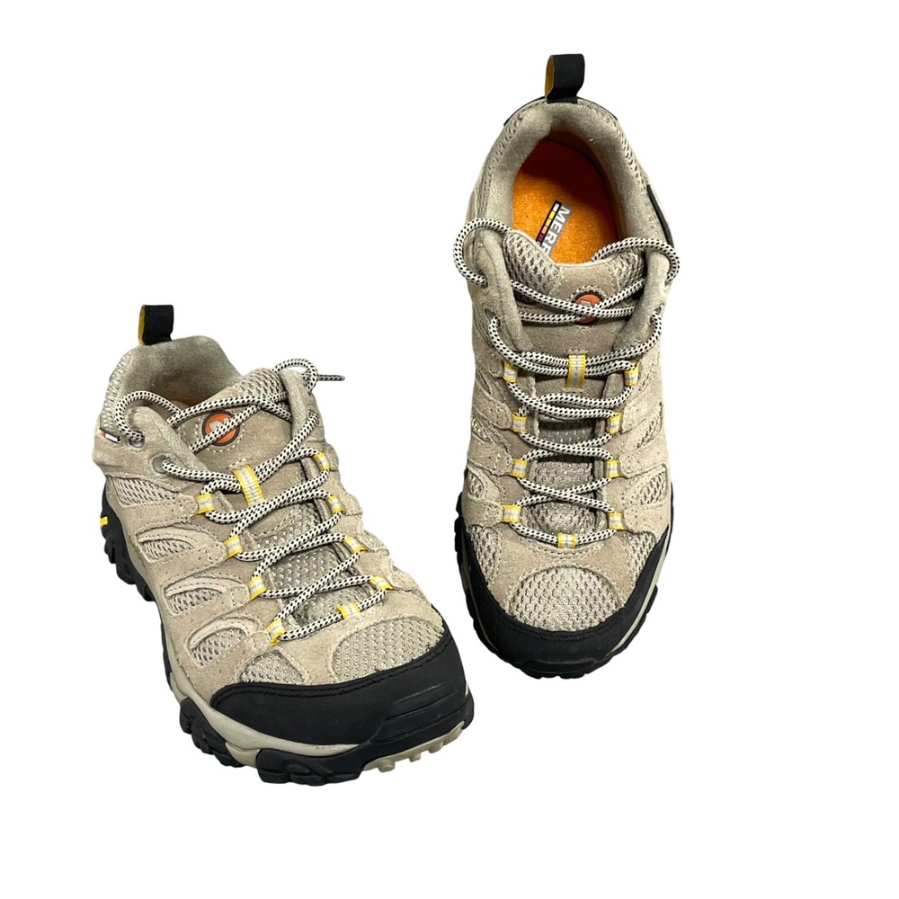 Merrell Womens Hiking Shoes 10 Taupe Moab Ventilator Vibram Low Top